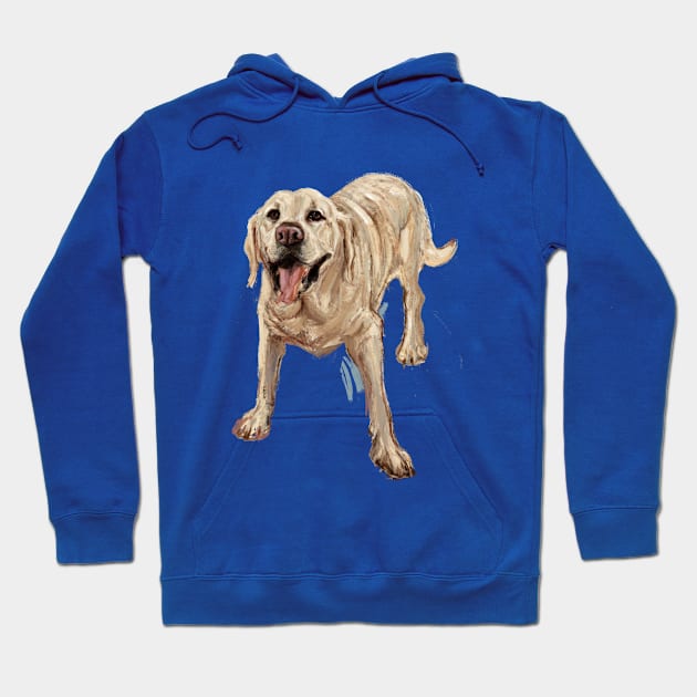 Happy Lab dog smiling Hoodie by belettelepink